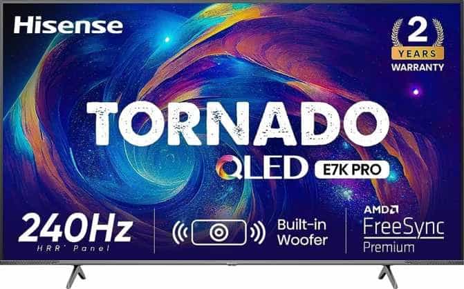 Hisense 55E7K Pro 55" 4K (UHD) QLED
