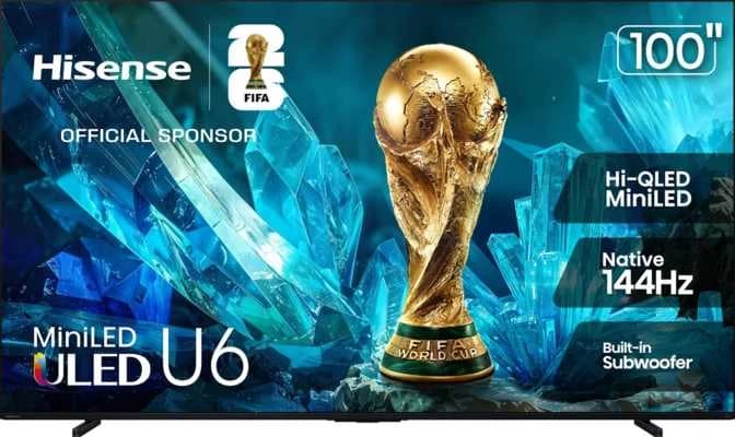 Hisense 100U6SF 100" 4K (UHD) Mini-LED - Görsel 1