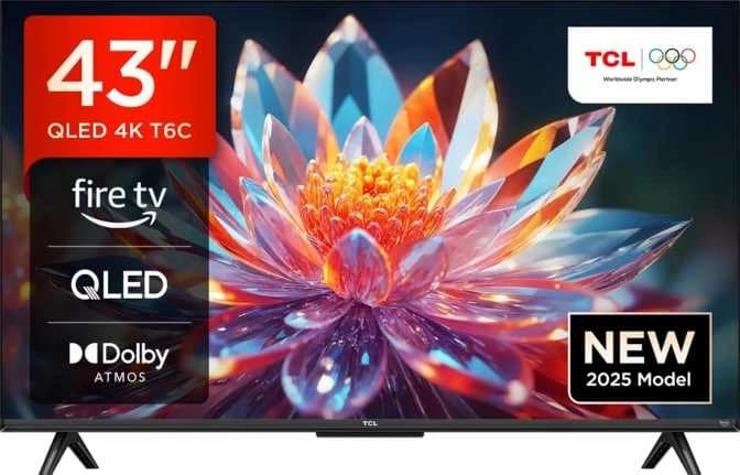 TCL 43T6C-UK 43" 4K (UHD) QLED - Görsel 1