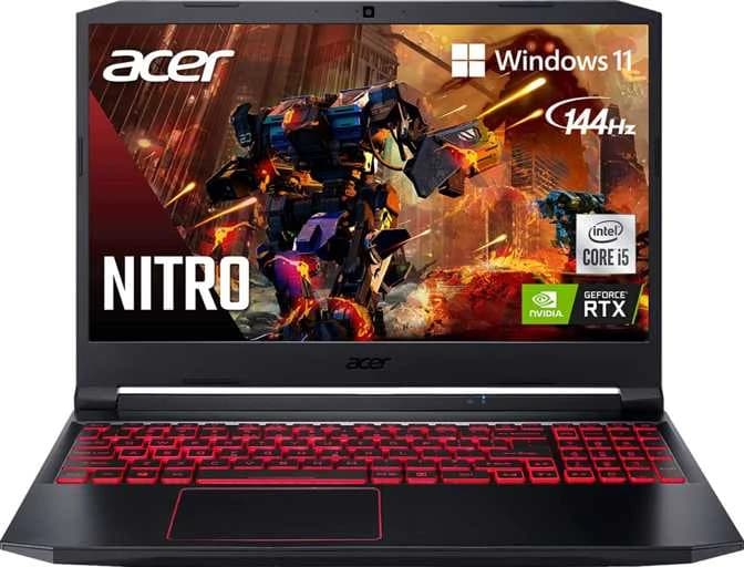 Acer Nitro 5 AN515-55-53E5 15.6" Intel Core İ5-10300H 2.5GHz Nvidia GeForce RTX 3050 Laptop SSD (8 GB RAM / 256 GB) - Görsel 1