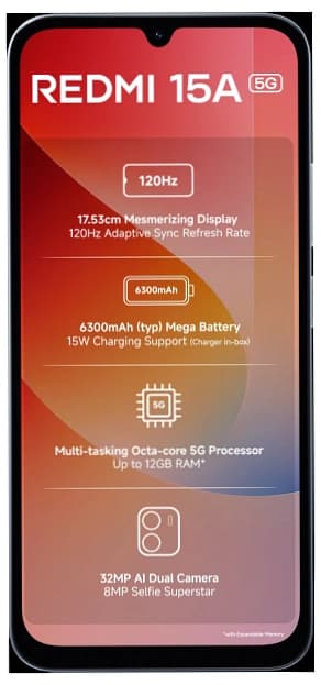 Redmi 15A 5G - Görsel 1
